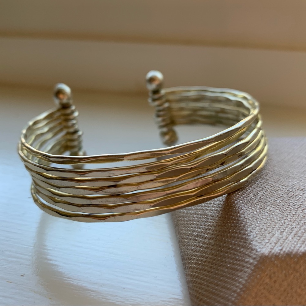 Silver cuff bracelet